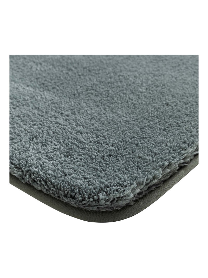 Tapis de bain antidérapant en microfibre Kaki - Kiabi