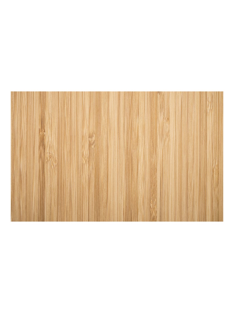 Tapis de bain antidérapant ultra absorbant  - Effet bois Beige - Kiabi