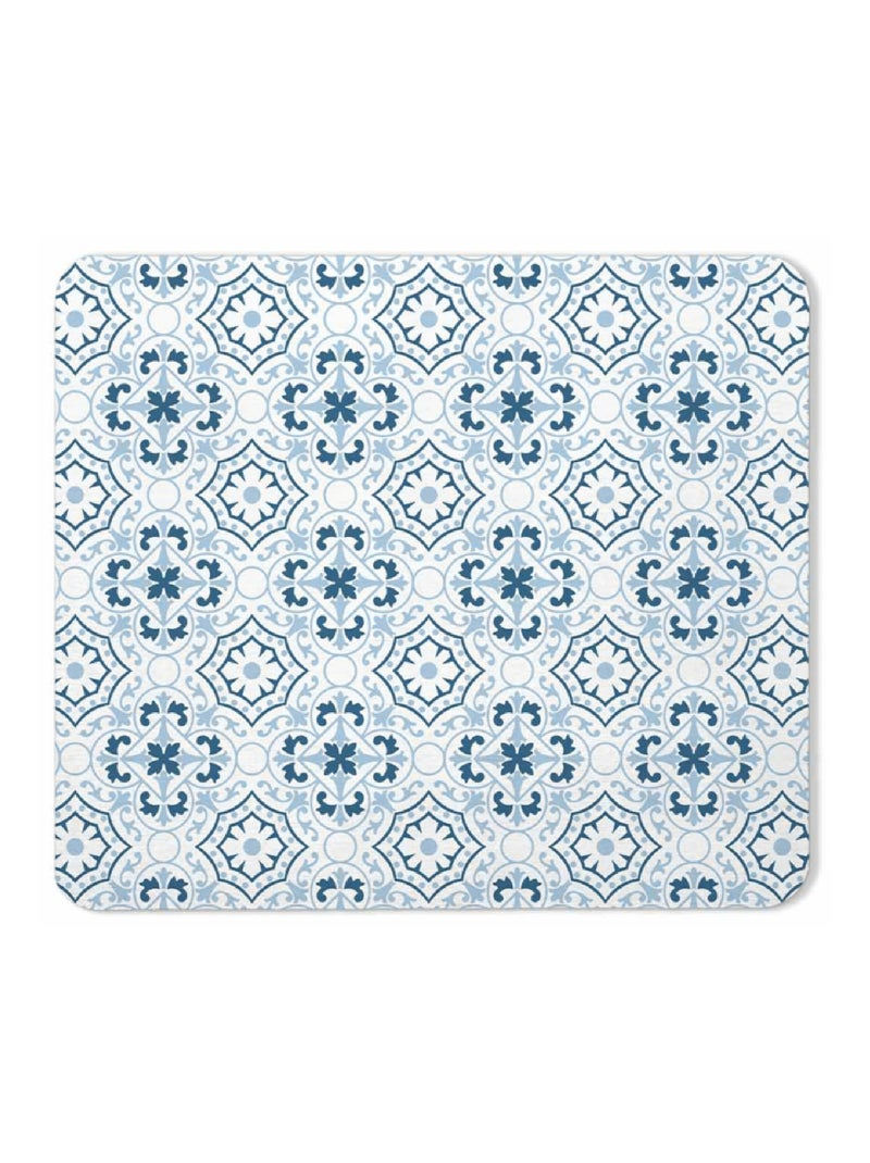 Tapis de Bain Atlanta  - Effet Carrelage Bleu - Kiabi