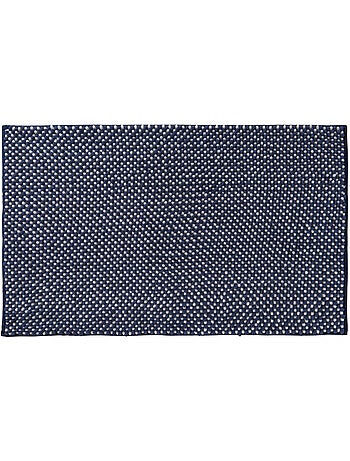 Tapis de bain bicolore bouclette polyester antidérapant 50 x 80 cm Guy Levasseur
