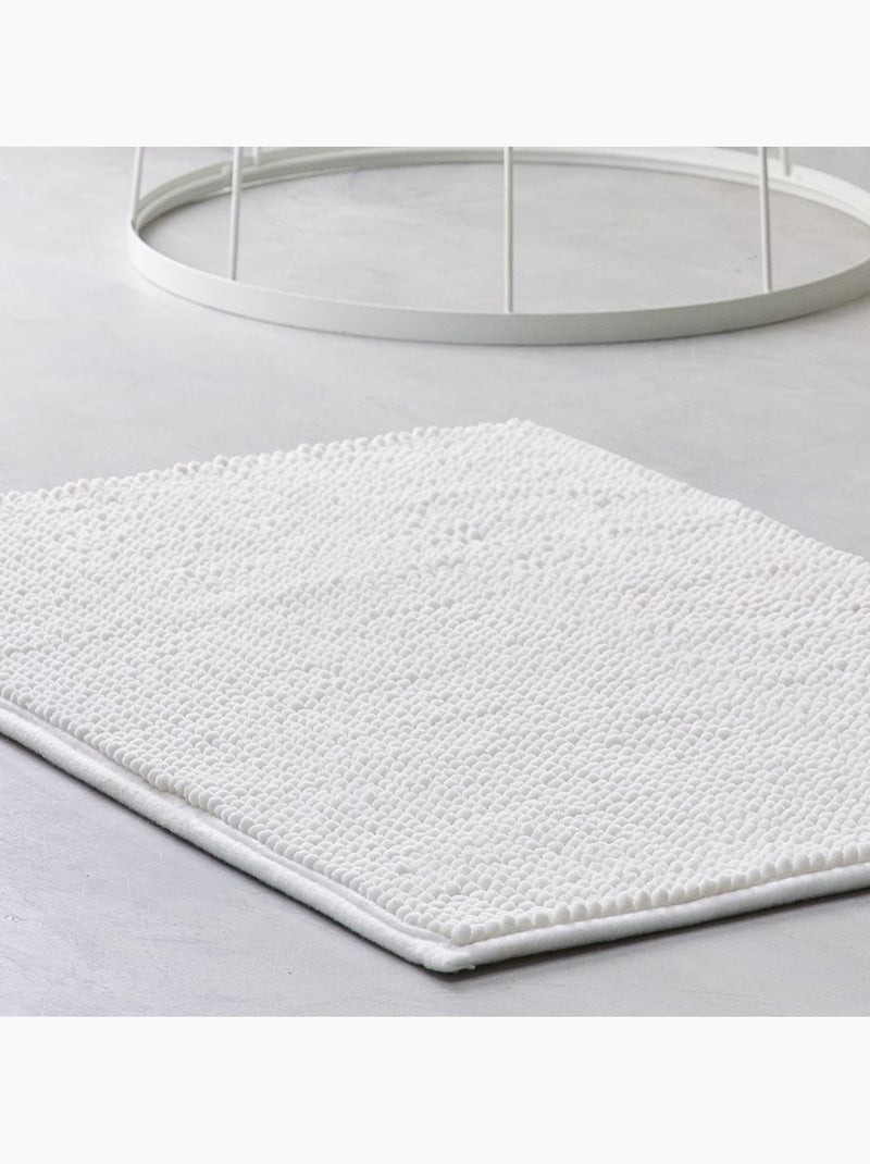 Tapis de bain Bubble uni ESSENTIAL Blanc - Kiabi