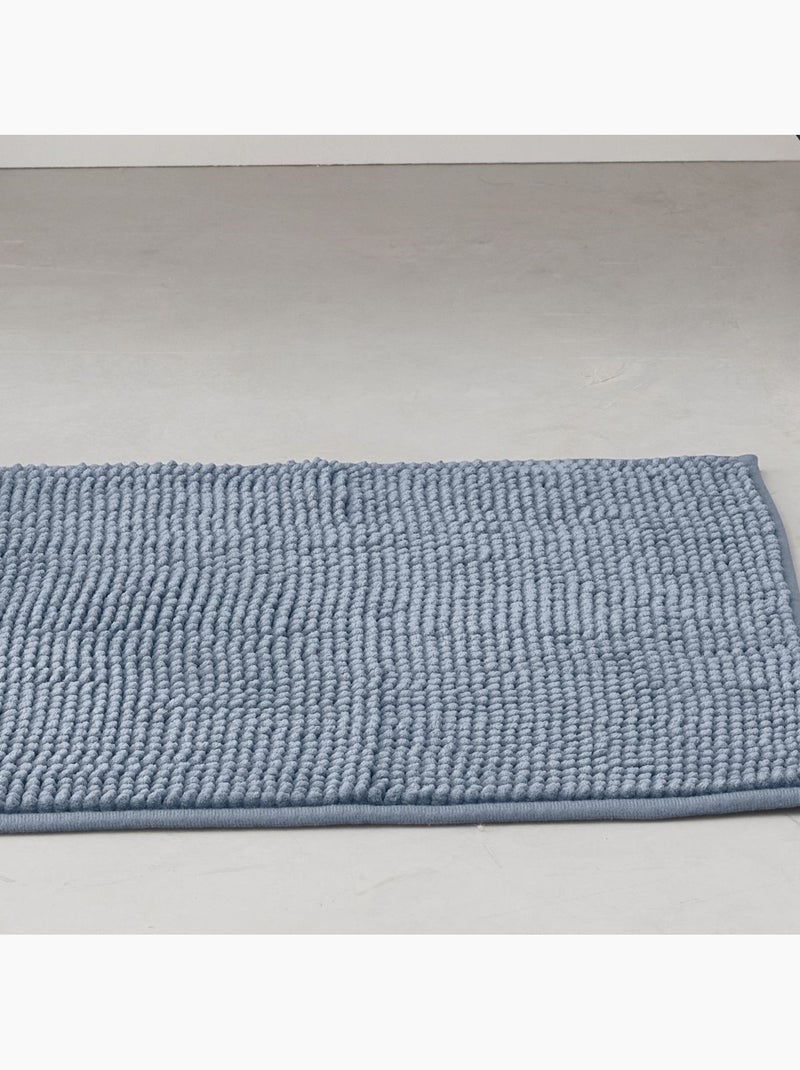 Tapis de bain Bubble uni ESSENTIAL Bleu ardoise - Kiabi