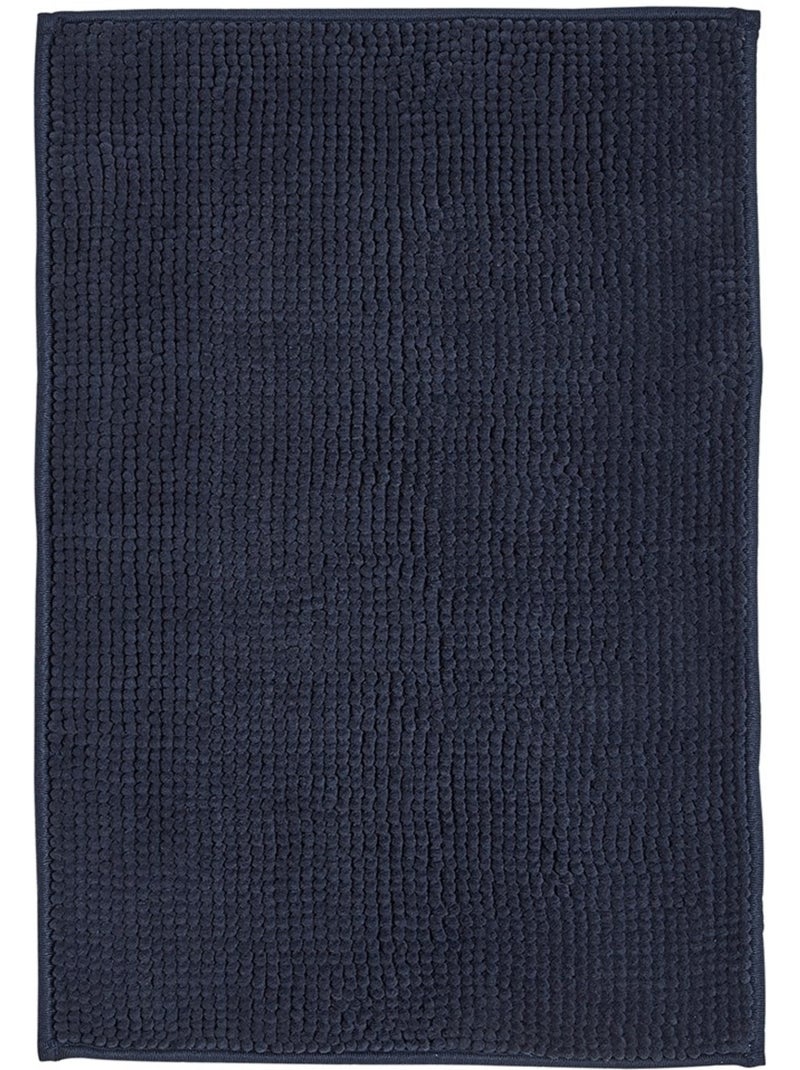 Tapis de bain Bubble uni ESSENTIAL Bleu marine - Kiabi