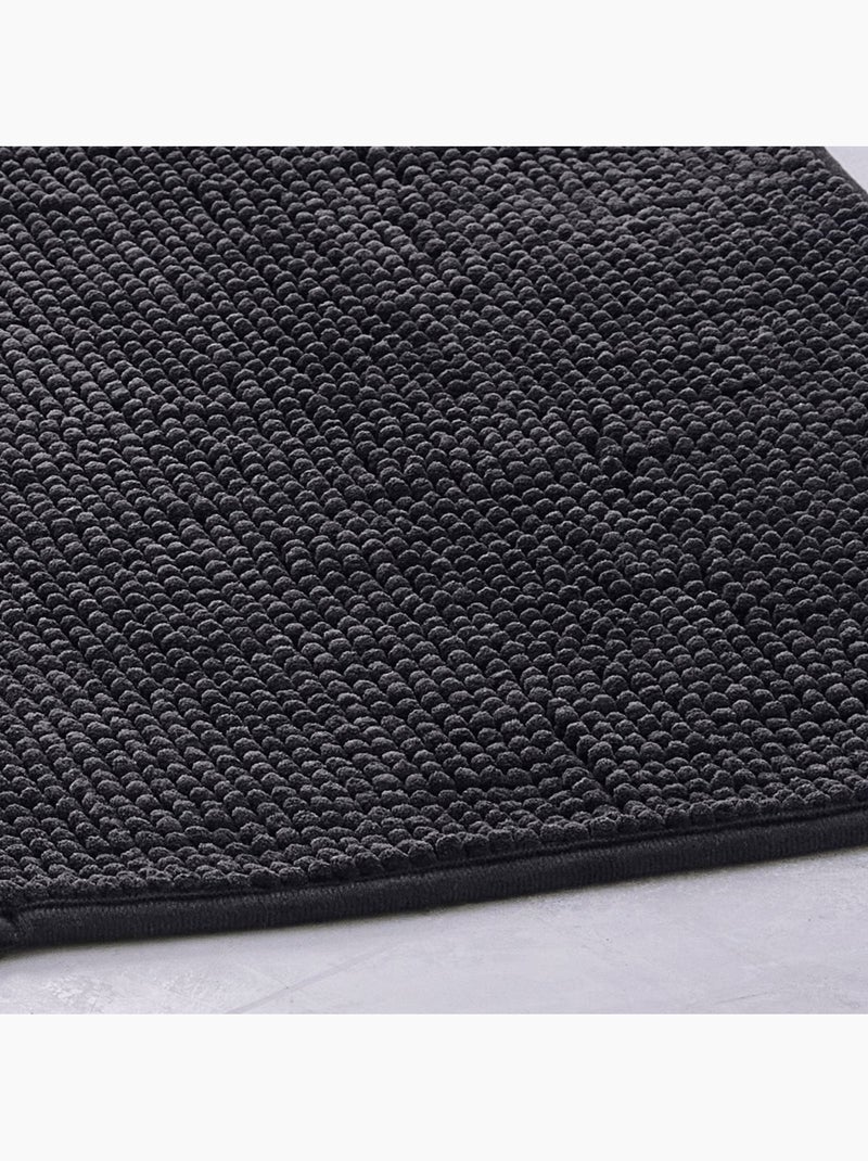 Tapis de bain Bubble uni ESSENTIAL gris anthracite - Kiabi