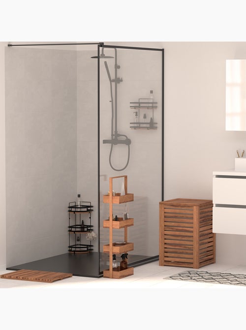 Tapis de bain caillebotis 53x36cm en acacia BLACKACIA - Kiabi