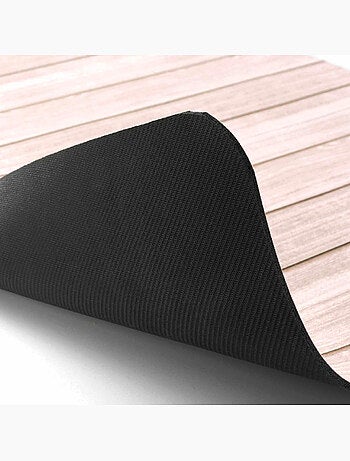 Tapis de Bain Calista Ultra-Absorbant - Effet Bois