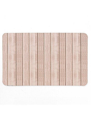 Tapis de Bain Calista Ultra-Absorbant - Effet Bois