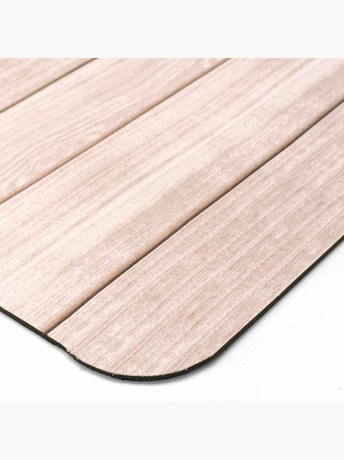 Tapis de Bain Calista Ultra-Absorbant  - Effet Bois - Kiabi