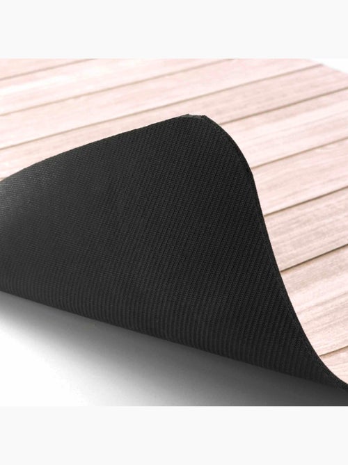 Tapis de Bain Calista Ultra-Absorbant  - Effet Bois - Kiabi