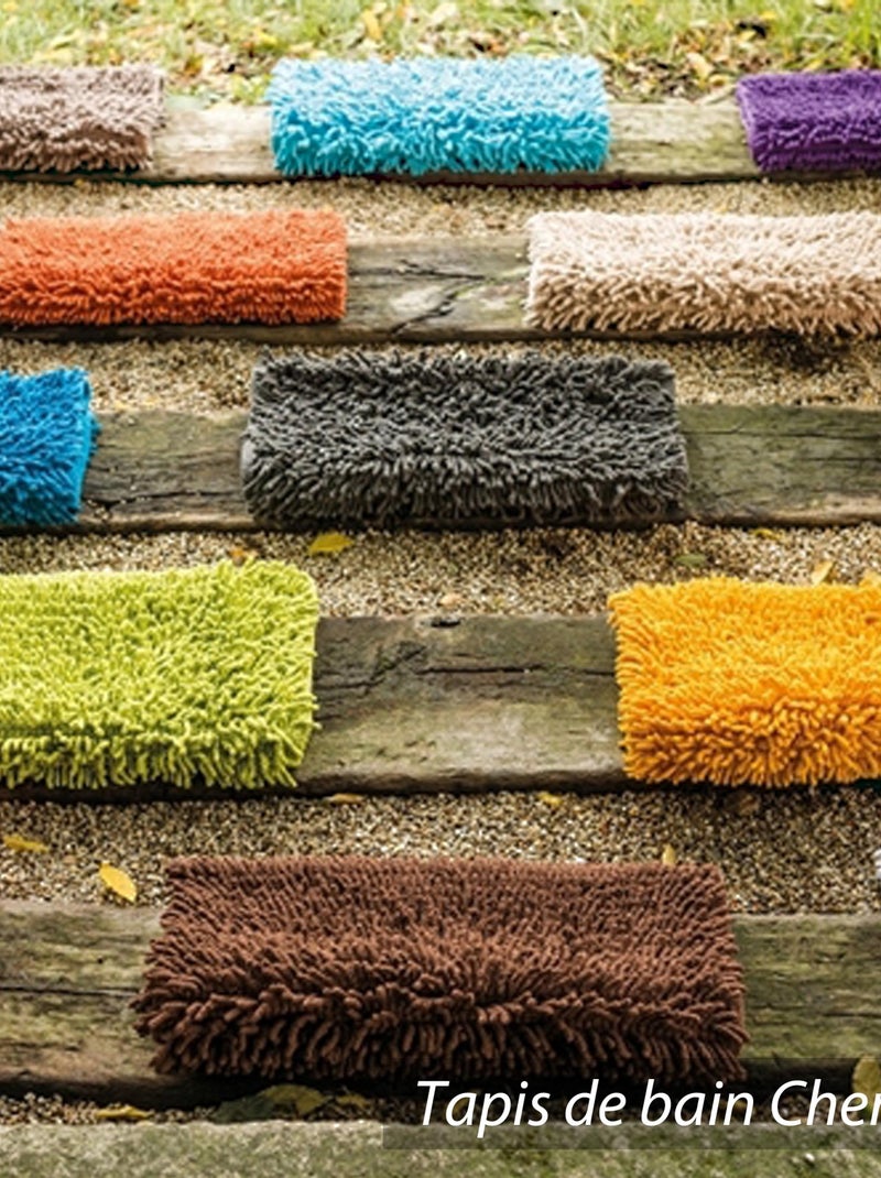 Tapis de bain CHENILLE Beige - Kiabi