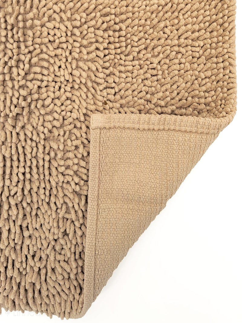 Tapis de bain CHENILLE Beige - Kiabi
