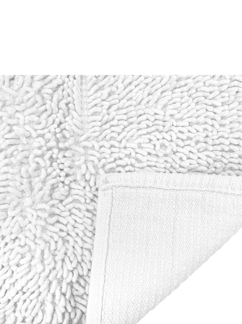 Tapis de bain CHENILLE Blanc - Kiabi