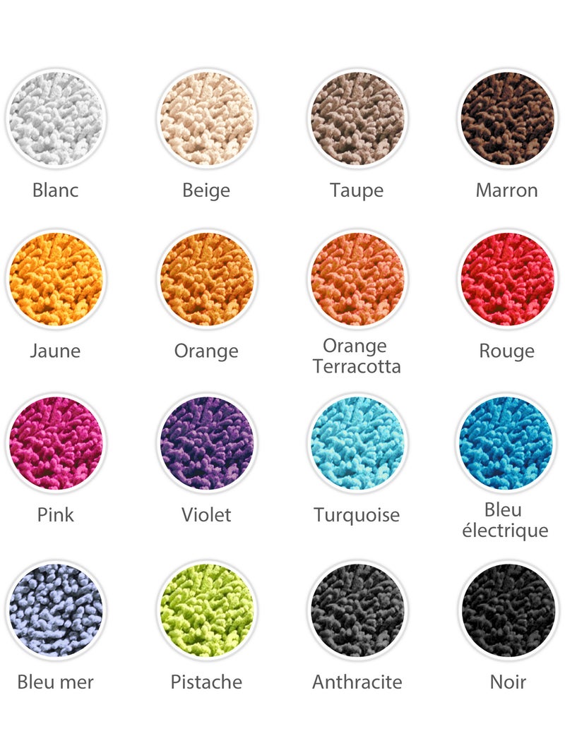 Tapis de bain CHENILLE Blanc - Kiabi