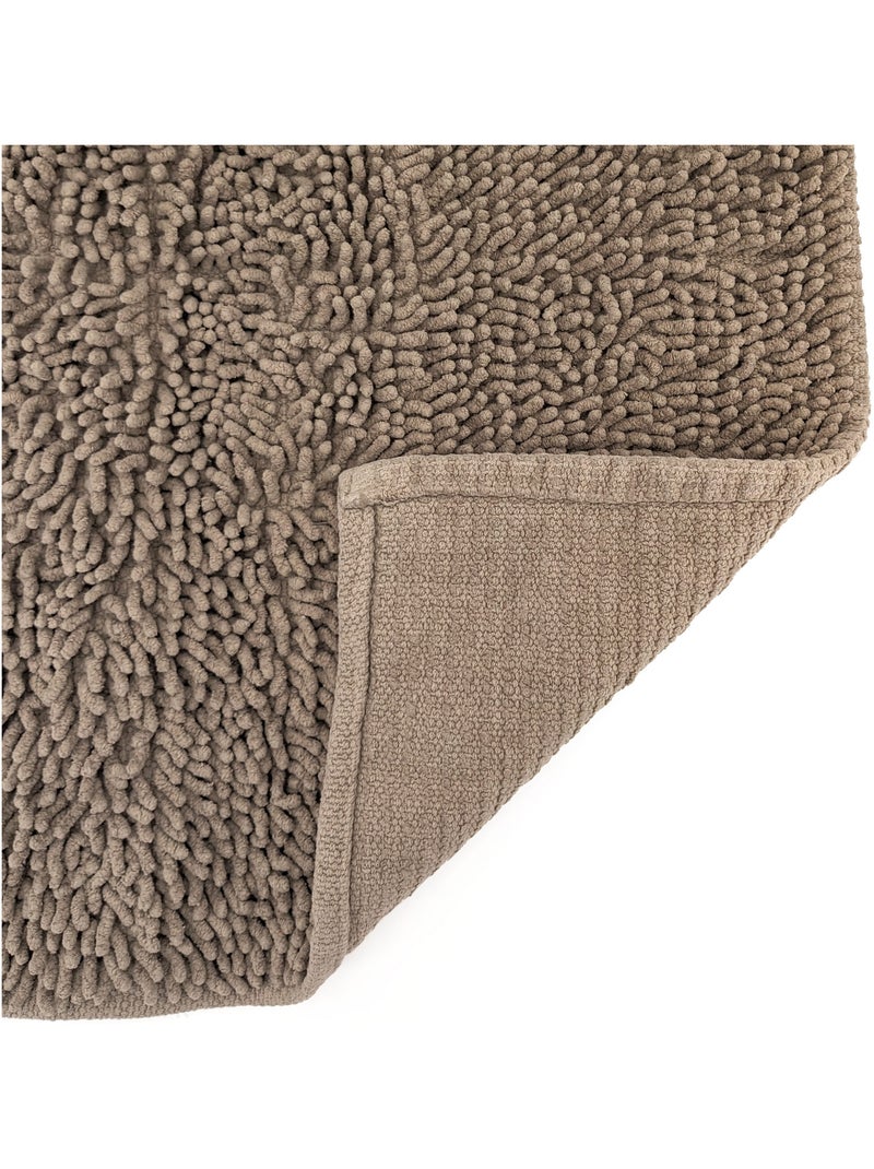 Tapis de bain CHENILLE Gris taupe - Kiabi