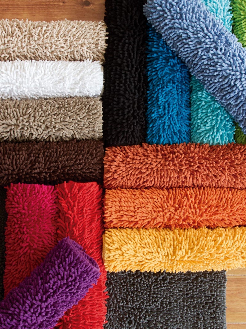 Tapis de bain CHENILLE Orange - Kiabi