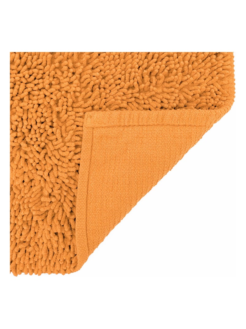 Tapis de bain CHENILLE Orange - Kiabi