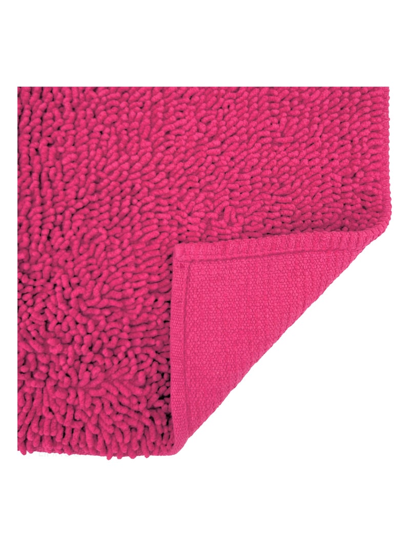 Tapis de bain CHENILLE Rose fushia - Kiabi