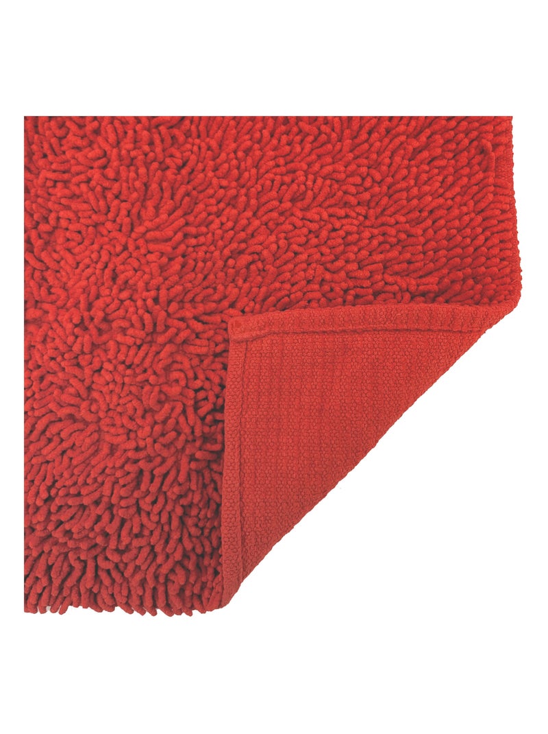 Tapis de bain CHENILLE Rouge - Kiabi