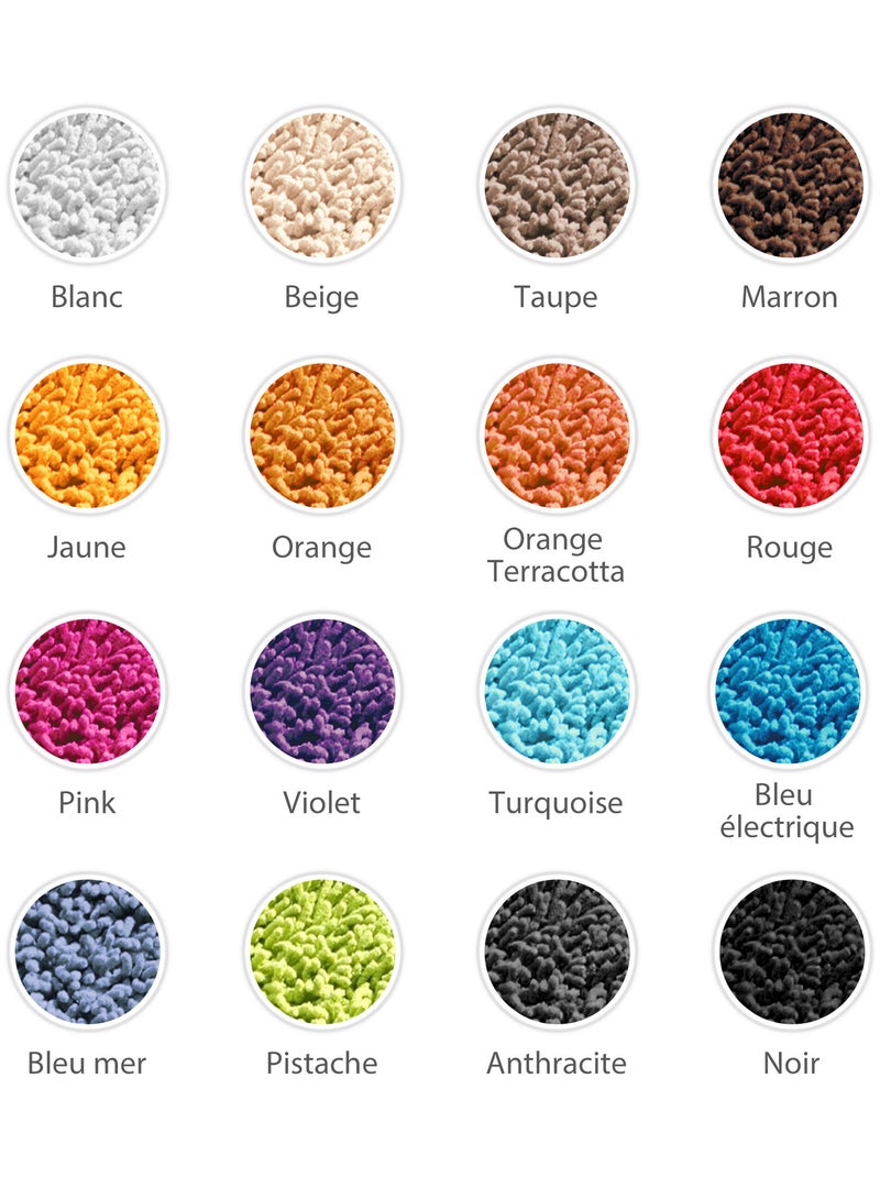 Tapis de bain CHENILLE Vert pistache - Kiabi