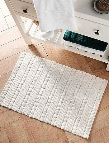 Tapis de Bain Cleonis Uni avec Reliefs