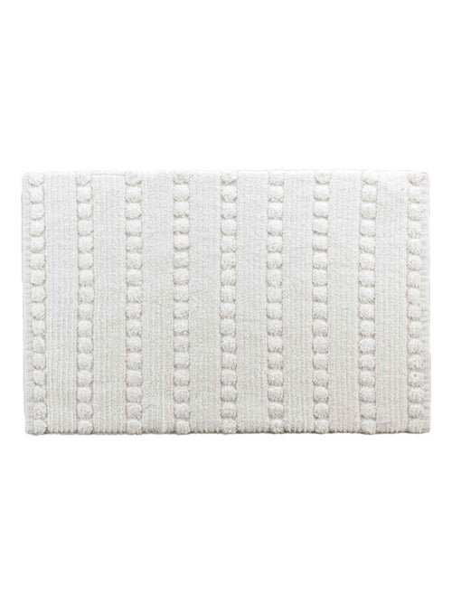 Tapis de Bain Cleonis Uni avec Reliefs - Kiabi