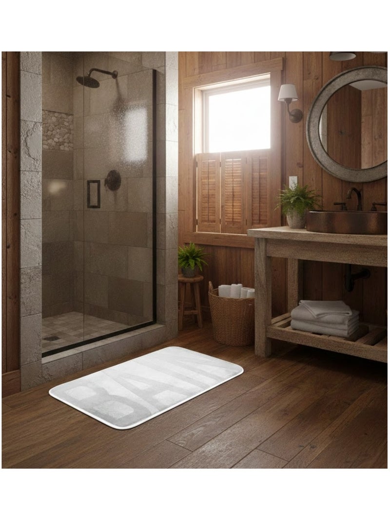 Tapis de bain Collection Bain Blanc - Kiabi