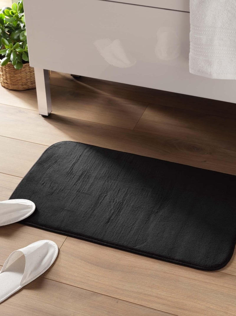 Tapis de bain Collection Vitamine Unie Vert émeraude - Kiabi