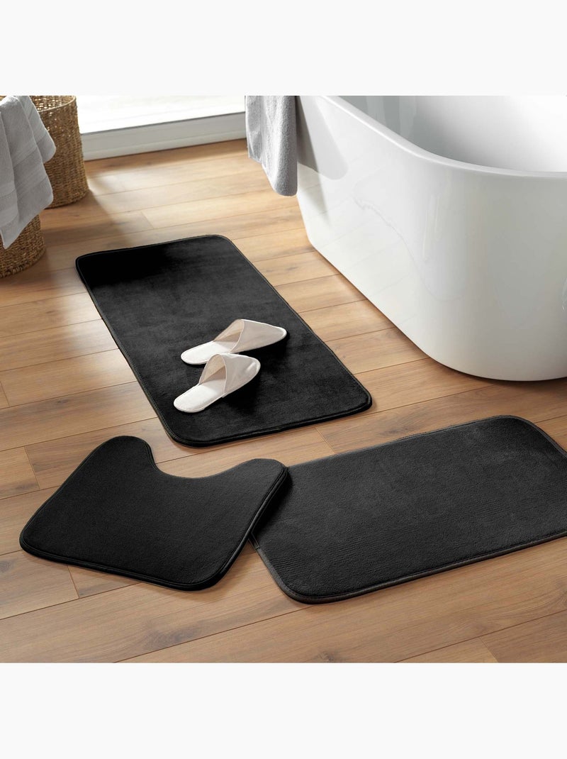 Tapis de bain Collection Vitamine Unie Vert émeraude - Kiabi