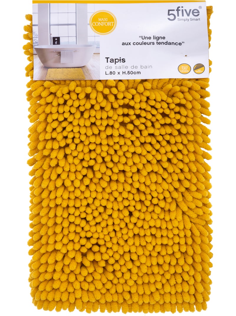 Tapis de bain COLORAMA Jaune - Kiabi
