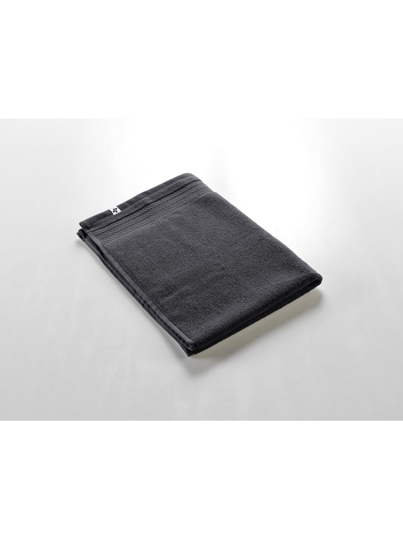 Tapis de bain – Coton Épais 600 g/m² – Garance gris anthracite - Kiabi