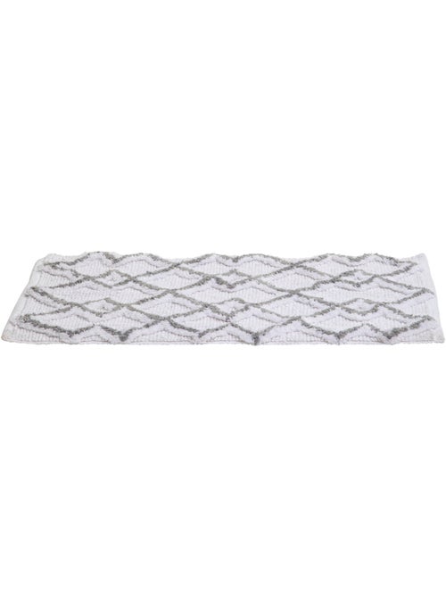 Tapis de bain coton ethnique NATURAL - Kiabi