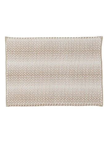 Tapis de bain déco effet maille antidérapant 50 x 80 cm - Guy Levasseur