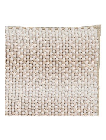 Tapis de bain déco effet maille antidérapant 50 x 80 cm - Guy Levasseur