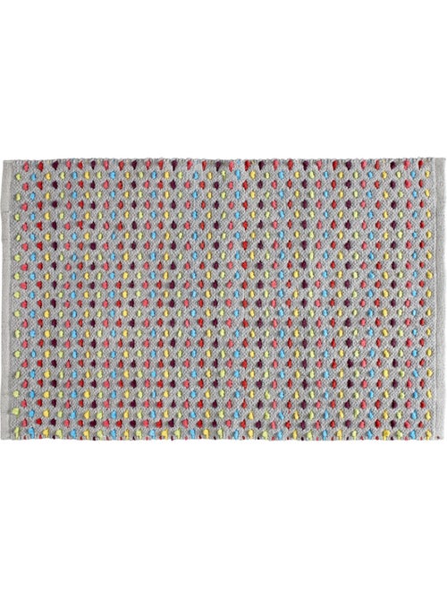 Tapis de bain déco 'Guy Levasseur' confetti en coton chenille 50 x 80 cm - Kiabi
