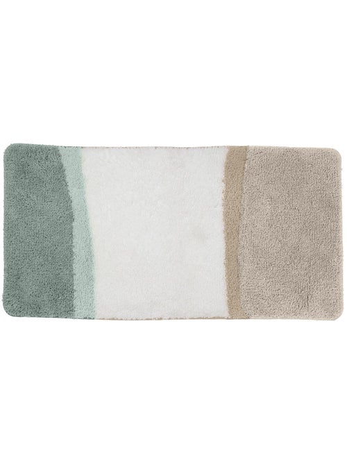 Tapis de bain déco Horizon tricolore dégradé 60 x 120 cm Guy Levasseur - Kiabi