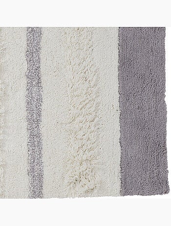 Tapis de bain décoratif en coton touffeté antidérapant 60 x 120 cm - Guy Levasseur