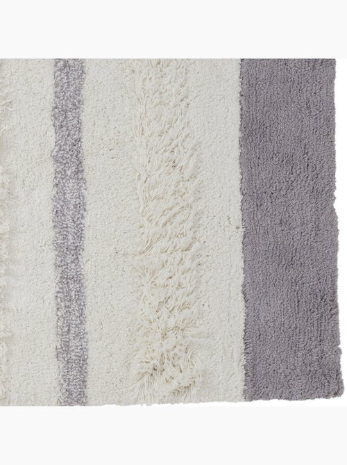 Tapis de bain décoratif en coton touffeté antidérapant 60 x 120 cm - Guy Levasseur - Kiabi