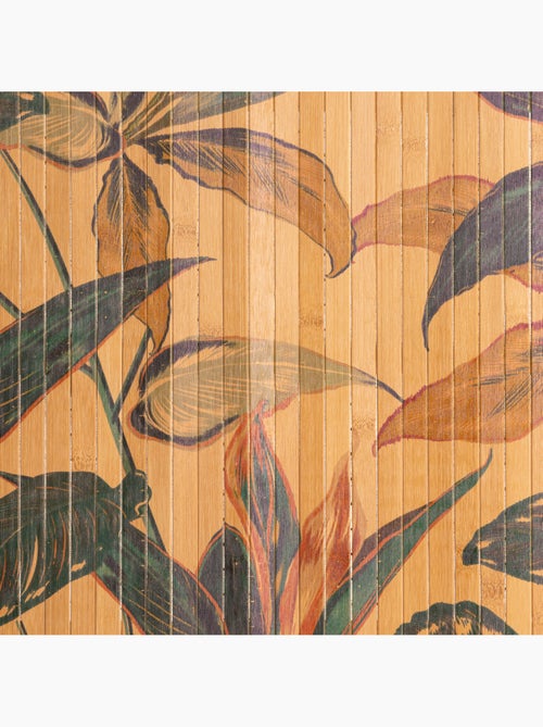 Tapis de bain design floral 80x50cm BLACKFLORA - Kiabi