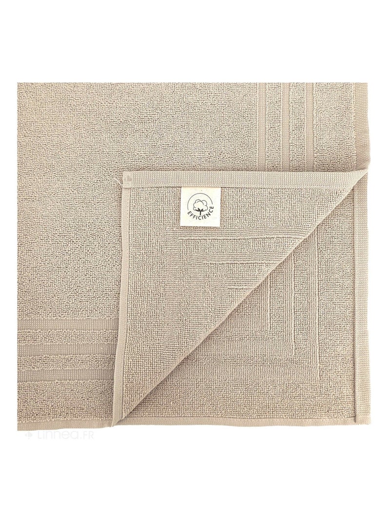 Tapis de bain EFFICIENCE PURE Beige argile - Kiabi