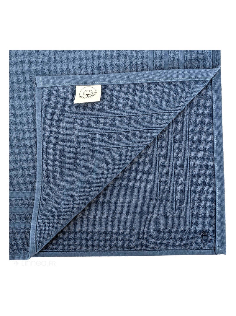 Tapis de bain EFFICIENCE PURE Bleu impérial - Kiabi