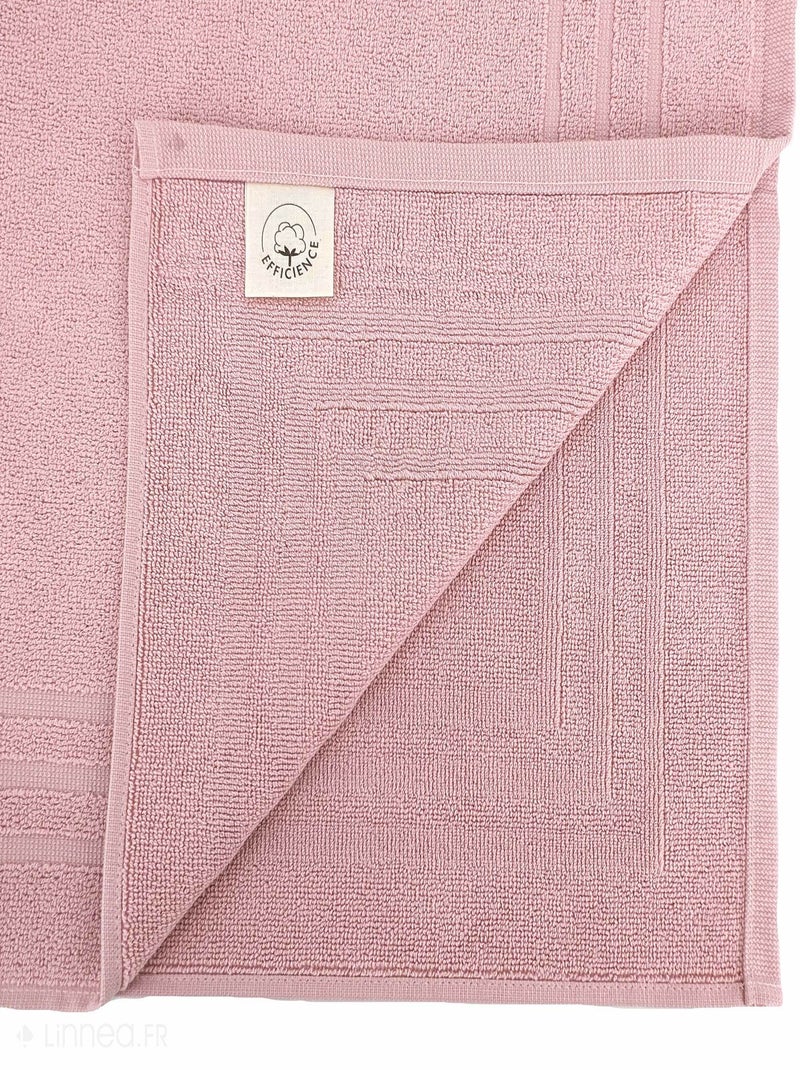 Tapis de bain EFFICIENCE PURE Rose parme - Kiabi