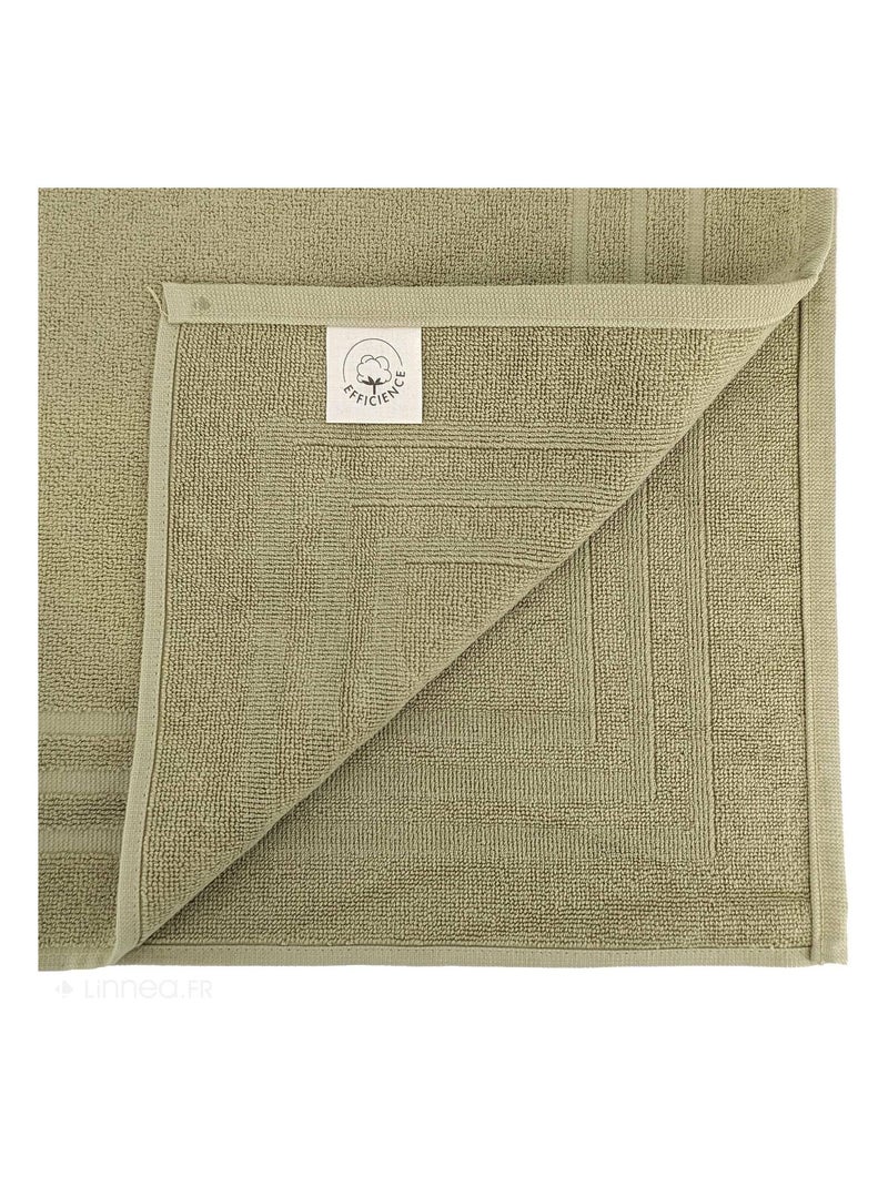 Tapis de bain EFFICIENCE PURE Vert olive - Kiabi