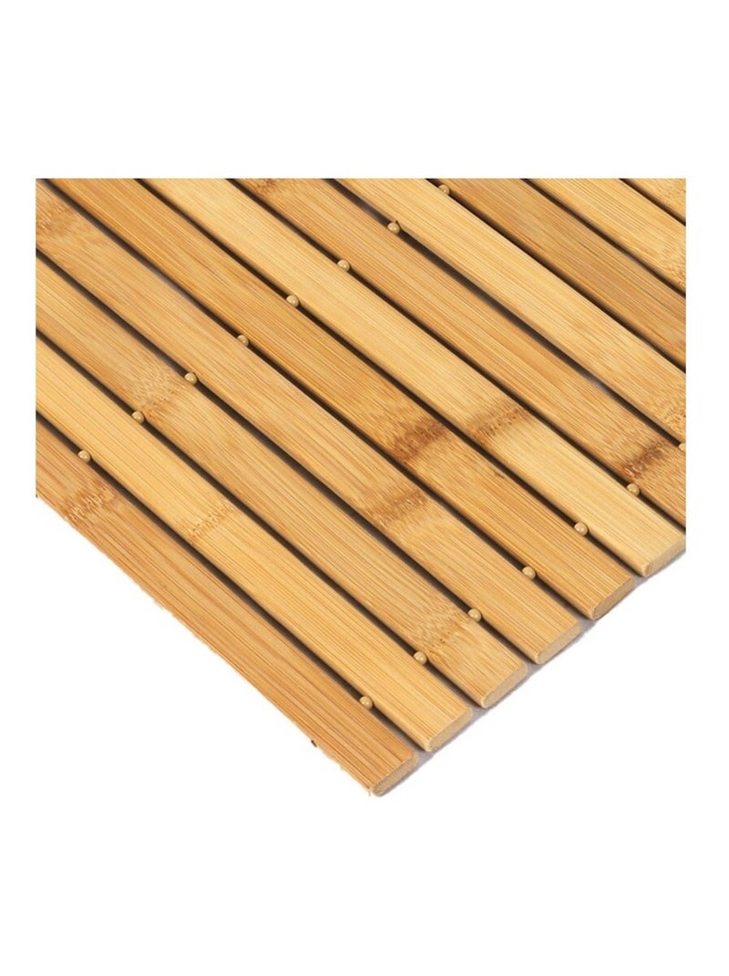 Tapis de bain en bambou 40x60cm Beige - Kiabi