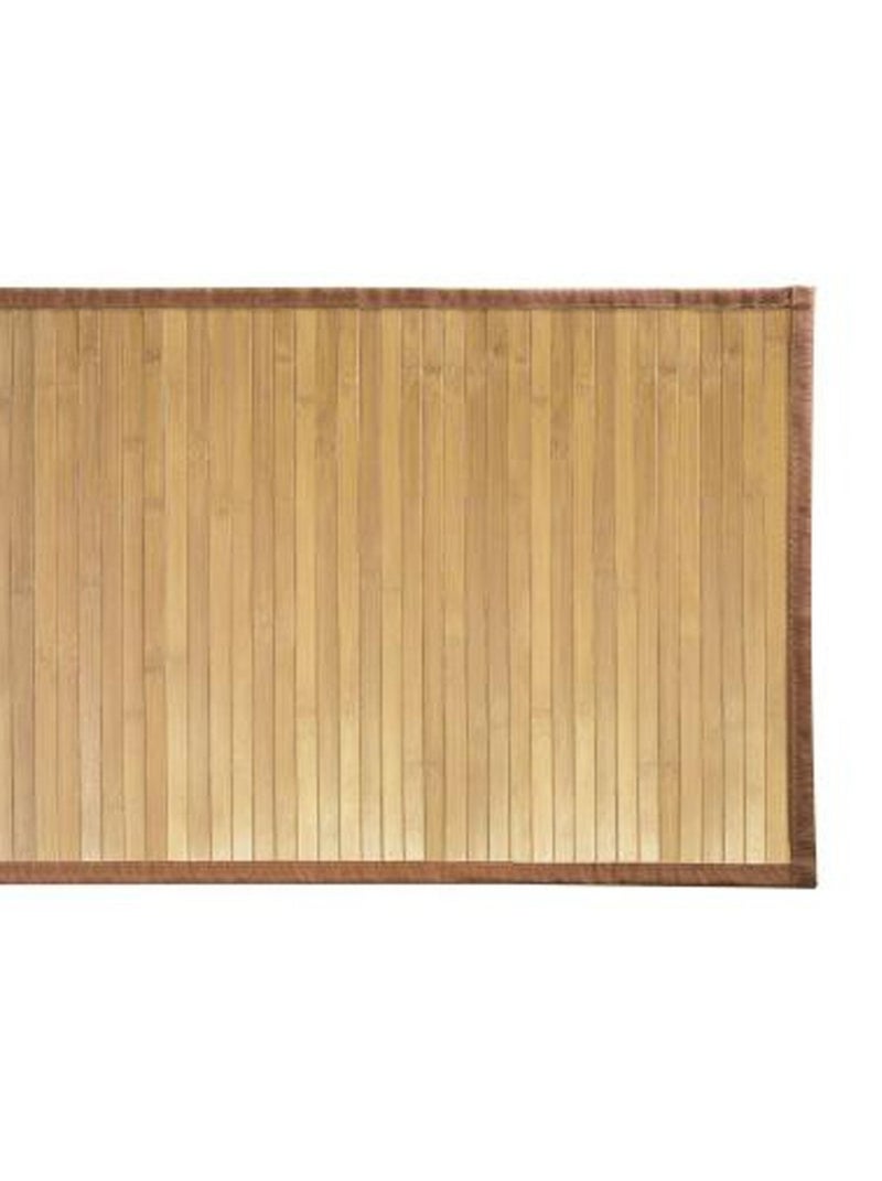 Tapis De Bain En Bambou Brun Clair 86 X 53 Cm Beige - Kiabi