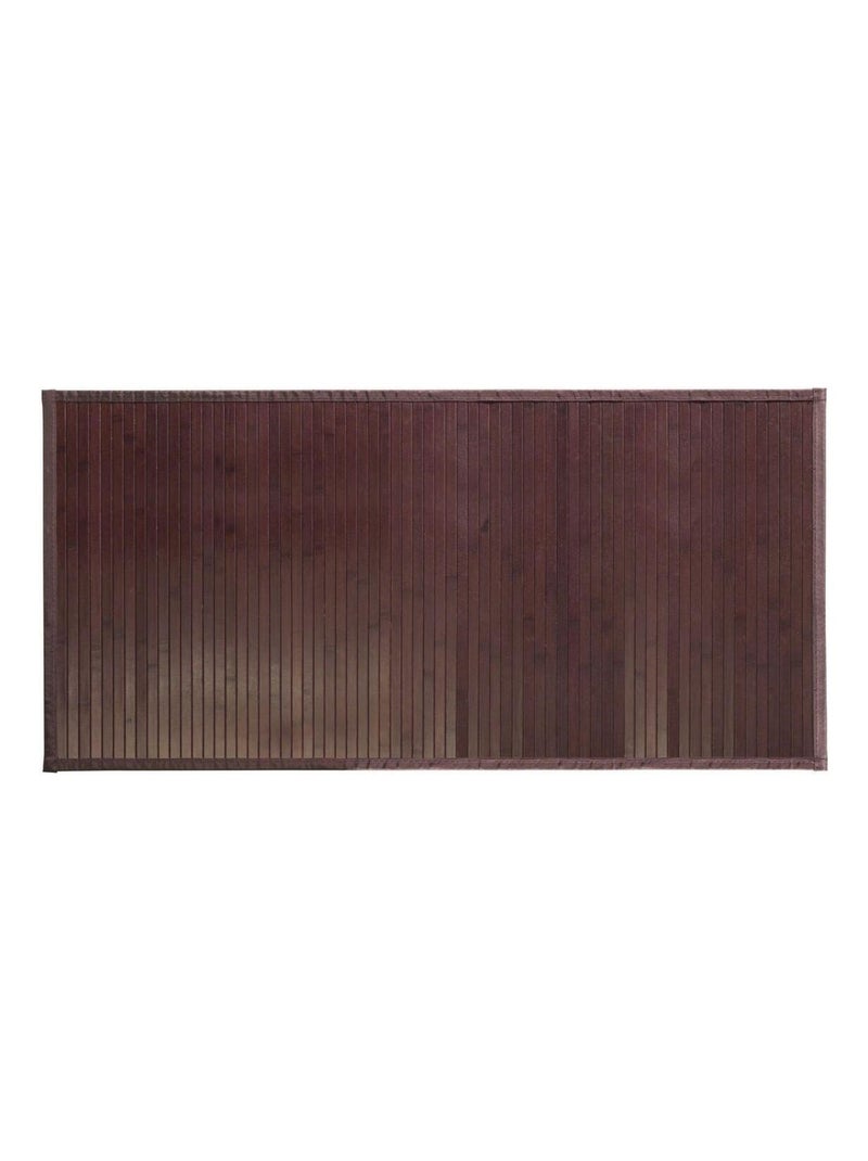 Tapis De Bain En Bambou Brun Mocha 122 X 61 Cm Marron - Kiabi