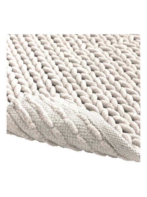 Tapis de bain en chenille douce antidérapant - Kiabi