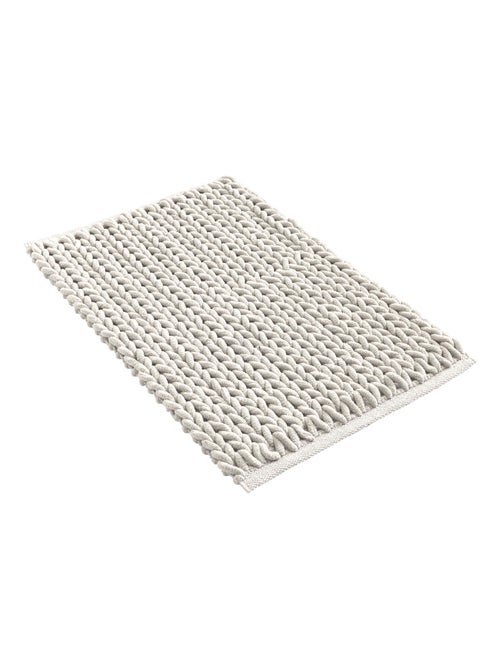 Tapis de bain en chenille douce antidérapant - Kiabi