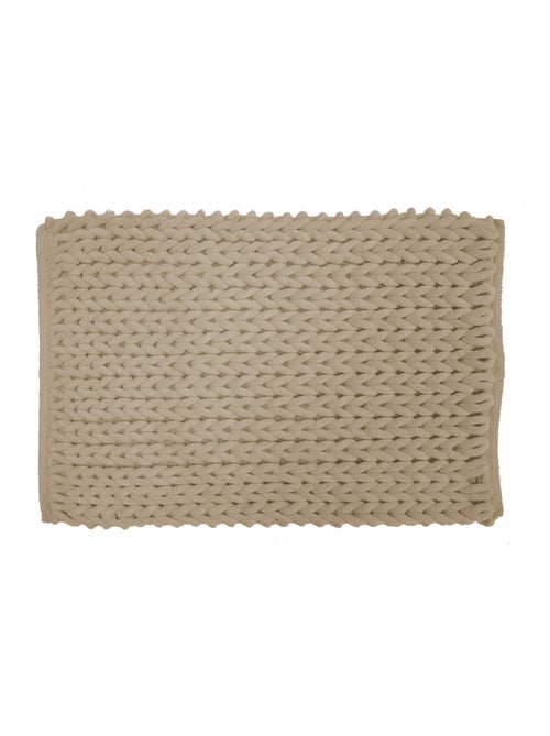 Tapis de bain en chenille douce antidérapant - Kiabi