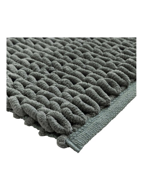 Tapis de bain en chenille douce antidérapant - Kiabi
