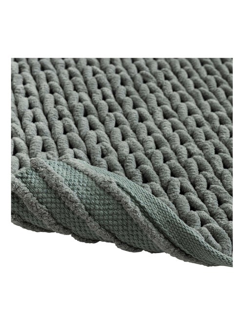 Tapis de bain en chenille douce antidérapant - Kiabi